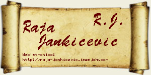 Raja Jankićević vizit kartica
